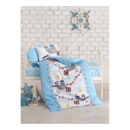 طقم أغطية سرير اطفال وجهين موديل غيميجي رانفورس لون ازرق CT-2000682-MAV