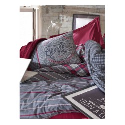 طقم مفرش سرير مزدوج وجهين موديل جوناس رانفورس لون خمري CT-3291783-BRD طقم مفرش سرير مزدوج وجهين موديل جوناس رانفورس لون خمري CT-3291783-BRD