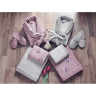 طقم برنس حمام تركي مزدوج رجالي ونسائي ثلاثي الابعاد خيزران لون البرقوق - رمادي CT-5541003-PL-YSL طقم برنس حمام تركي مزدوج رجالي ونسائي ثلاثي الابعاد خيزران لون البرقوق - رمادي CT-5541003-PL-YSL