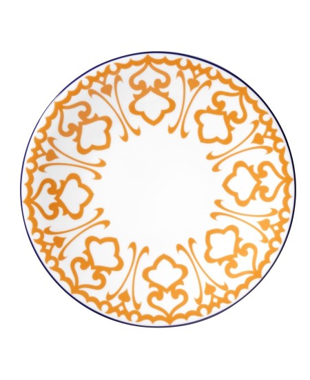 طقم سفرة 24 قطعة بورسلان بون باساك لون أبيض-برتقالي KTH-ZG24Y2430596619-BYZ-TRC