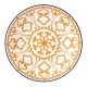 طقم سفرة 24 قطعة بورسلان بون باساك لون أبيض-برتقالي KTH-ZG24Y2430596619-BYZ-TRC