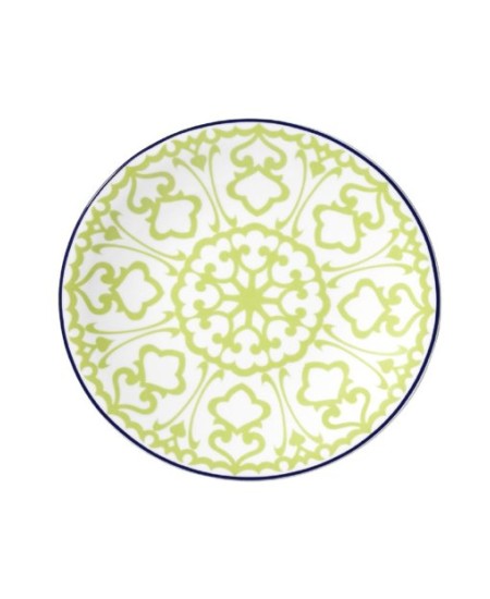 طقم سفرة 24 قطعة بورسلان بون باساك لون أبيض-أخضر KTH-ZG24Y243059663-BYZ-YSL