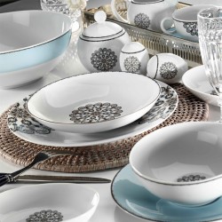 طقم سفرة 24 قطعة ماركة كوتاهية بورسلان بون باساك لون ملون KTH-ZG24Y24308681-RNK طقم سفرة 24 قطعة ماركة كوتاهية بورسلان بون باساك لون ملون KTH-ZG24Y24308681-RNK