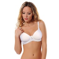 حمالة صدر - ستيان لون أبيض NBB-3628-BYZ