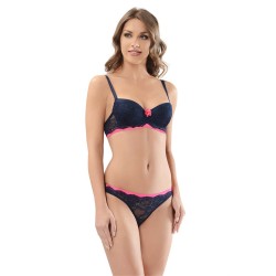 طقم حمالة صدر مع كيلوت لون الأزرق الداكن&الزهري NBB-4386-BYZ