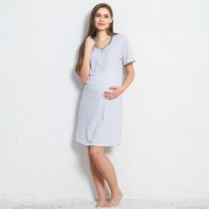 روب حوامل تونيك تركي قصير لون رمادي