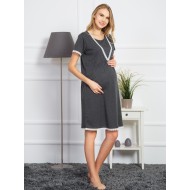 روب حوامل تونيك تركي قصير لون رصاصي روب حوامل تونيك تركي قصير لون رصاصي