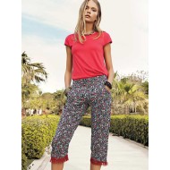 بيجاما نصف كم - كابري نسائي لون احمر EFS-9010-KIR