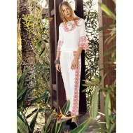 بيجاما نسائي مطرزة لون سكري EFS-9000