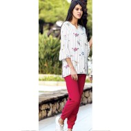 بيجاما نسائي اكمام قصيرة لون فوشيا FTS-F8060-FUS بيجاما نسائي اكمام قصيرة لون فوشيا FTS-F8060-FUS