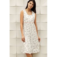 ثوب نسائي بدون اكمام لون رمادي FTS-F8011