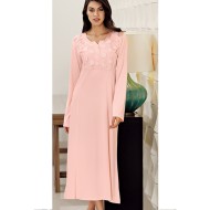 ثوب نسائي اكمام طويلة لون السلمون FTS-F8023-SOM