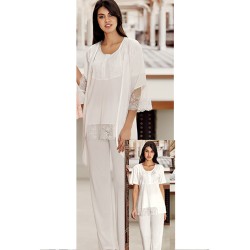 بيجاما نسائي اكمام طويلة لون سكري FTS-F8024-EKR بيجاما نسائي اكمام طويلة لون سكري FTS-F8024-EKR