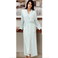 ثوب مع كيمون نسائي اكمام طويلة لون اخضر-نعناعي FTS-F8033-YEL-NAN