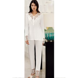 بيجاما نسائي اكمام طويلة لون سكري FTS-F8036-EKR بيجاما نسائي اكمام طويلة لون سكري FTS-F8036-EKR
