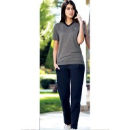 بيجاما نسائي اكمام قصيرة لون ازرق داكن FTS-F8051-LAC