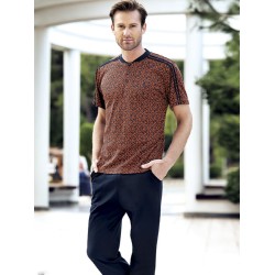 بيجاما رجالي اكمام قصيرة لون برتقالي FTS-FC827-TUR بيجاما رجالي اكمام قصيرة لون برتقالي FTS-FC827-TUR