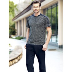 بيجاما رجالي اكمام قصيرة لون اخضر FTS-FC827-YEL بيجاما رجالي اكمام قصيرة لون اخضر FTS-FC827-YEL