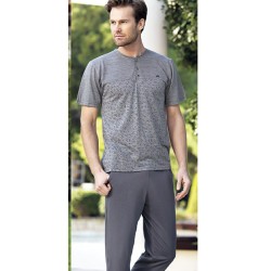 بيجاما رجالي اكمام قصيرة دخاني FTS-FC829-FUM بيجاما رجالي اكمام قصيرة دخاني FTS-FC829-FUM