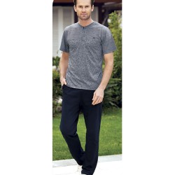 بيجاما رجالي اكمام قصيرة لون ازرق داكن FTS-FC829-LAC بيجاما رجالي اكمام قصيرة لون ازرق داكن FTS-FC829-LAC