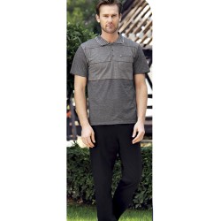 بيجاما رجالي اكمام قصيرة لون ازرق داكن FTS-FC830-LAC بيجاما رجالي اكمام قصيرة لون ازرق داكن FTS-FC830-LAC