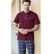 بيجاما رجالي لون عنابي FTS-FC832-BOR