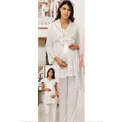 بيجاما نسائي اكمام طويلة لون سكري FTS-M681-EKR بيجاما نسائي اكمام طويلة لون سكري FTS-M681-EKR