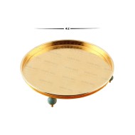 صينية ذات أرجل مزخرفة من النحاس المطلي بالذهب عيار 24 قيراط 42CM INH-9479-BYZ-ALT صينية ذات أرجل مزخرفة من النحاس المطلي بالذهب عيار 24 قيراط 42CM INH-9479-BYZ-ALT