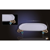 طبق خزف مع حامل INH-9716-BYZ-ALT طبق خزف مع حامل INH-9716-BYZ-ALT