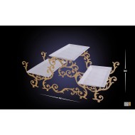 اطباق خزف مع حامل INH-9878-BYZ-ALT اطباق خزف مع حامل INH-9878-BYZ-ALT