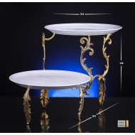 اطباق خزف مع حامل INH-9900-BYZ-ALT اطباق خزف مع حامل INH-9900-BYZ-ALT