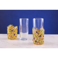 طقم كؤوس شرب مع حوامل مزخرفة INH-9944-SEF-ALT