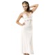 Cotton Long Nightgown Set Lingerie Natural Cotton 100% WHITE Color MG-7014-BYZ