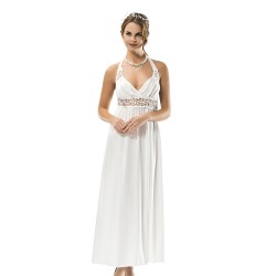 لانجري صبحلك طويل قطن طبيعي 100% لون أبيض MG-7909-BYZ لانجري صبحلك طويل قطن طبيعي 100% لون أبيض MG-7909-BYZ