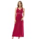 Cotton Long Nightgown Set Lingerie Natural Cotton 100% BORDEAUX Color MG-9911-BRD