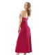 Cotton Long Nightgown Set Lingerie Natural Cotton 100% BORDEAUX Color MG-9911-BRD