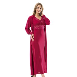 لانجري طقم عرائس ستة قطع قطن قطن طبيعي 100% لون خمري MG-9915-BRD لانجري طقم عرائس ستة قطع قطن قطن طبيعي 100% لون خمري MG-9915-BRD