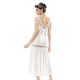 Cotton Long Nightgown Lingerie Natural Cotton 100% WHITE Color MG-9924-BYZ