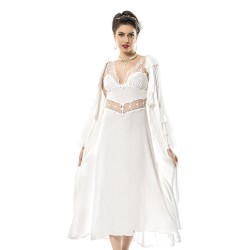 لانجري طقم عرائس ستة قطع قطن قطن طبيعي 100% لون أبيض MG-9940-BYZ لانجري طقم عرائس ستة قطع قطن قطن طبيعي 100% لون أبيض MG-9940-BYZ