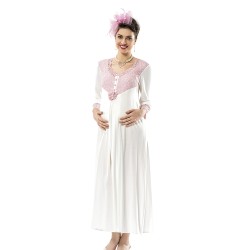 لانجري طقم حوامل نسائي قطن طبيعي 100% لون أبيض وردي MG-9941-BYZ-PMB لانجري طقم حوامل نسائي قطن طبيعي 100% لون أبيض وردي MG-9941-BYZ-PMB