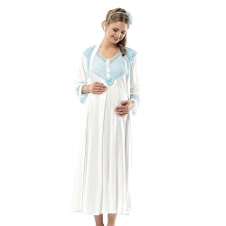  طقم حوامل صبحلك قطعتين طبيعي 100% لون أبيض تركواز MG-9944-BYZ-TKZ