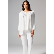 Tuba 5552 بيجاما تريكو نسائية حوامل  - البودرة الوردي Tuba 5552 بيجاما تريكو نسائية حوامل  - البودرة الوردي