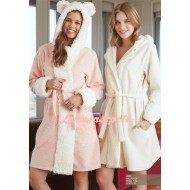 Feyza 2168 روب حوامل قطبي - زهري Feyza 2168 روب حوامل قطبي - زهري