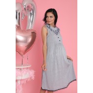 Baha Casual 3381 روب حوامل - الأزرق الداكن Baha Casual 3381 روب حوامل - الأزرق الداكن