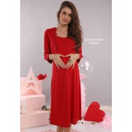 Bone 3928 روب حوامل  - أحمر Bone 3928 روب حوامل  - أحمر