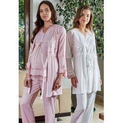 Bone 4630 بيجاما حوامل 3 قطع - أزرق Bone 4630 بيجاما حوامل 3 قطع - أزرق