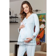 Bone 4639 بيجاما حوامل - أزرق