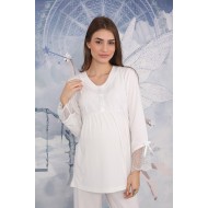 Calcium 21501 بيجاما حوامل - أزرق Calcium 21501 بيجاما حوامل - أزرق