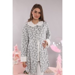 Emose 3862 بيجاما حوامل نمط ورد مطرز  Emose 3862 بيجاما حوامل نمط ورد مطرز