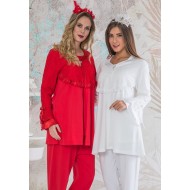 Emose 4040 بيجاما حوامل  - أحمر Emose 4040 بيجاما حوامل  - أحمر